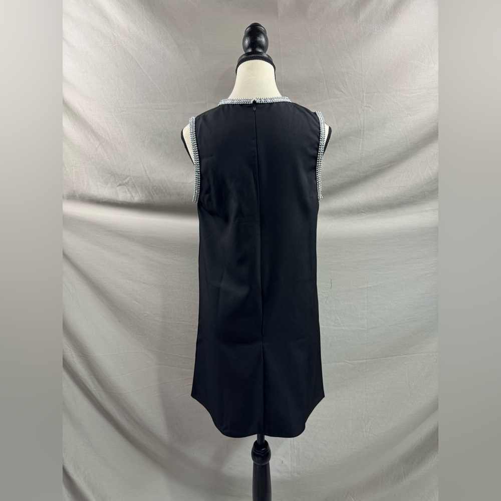 Rhinestone Embellishment Mini Dress Black - Picture 10 of 10